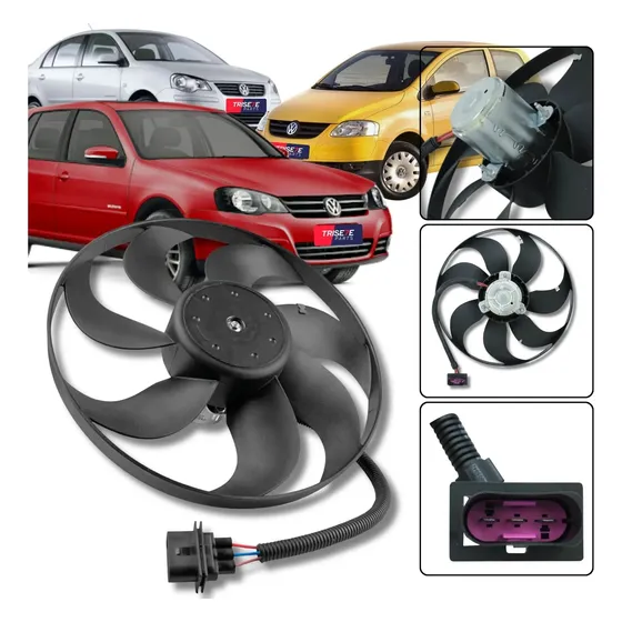 Ventoinha Radiador Golf Sapao 2000 01 2002 2003 2004 2007