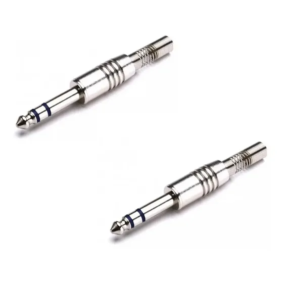 Plug P10 Stereo Santo Angelo Profissional Kit C/ 2