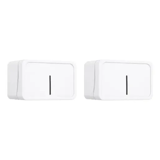 2 Toalheiro Porta Papel Toalha Abs Branco - Super Resistente