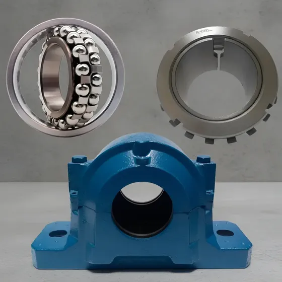 Kit Mancal Sn 508 Rolamento 1208 K Bucha He 308 - 1 1/4 Pol