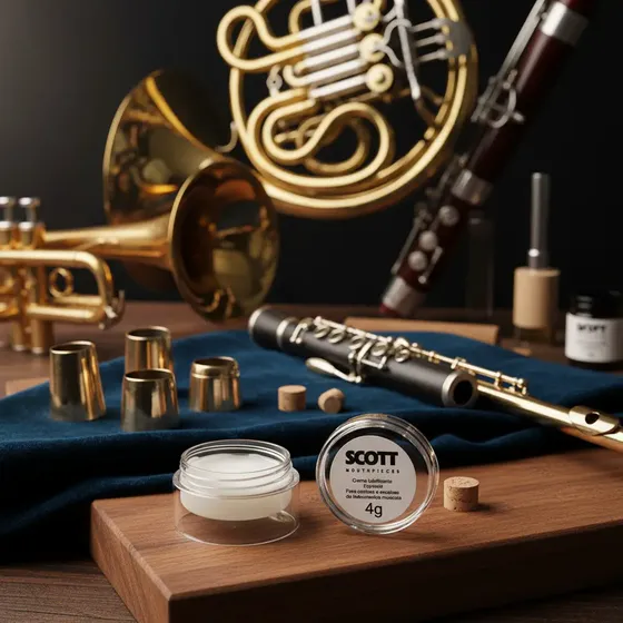 Grease Lubrificante Scott 4g Cortiça Encaixes Sax Clarinete