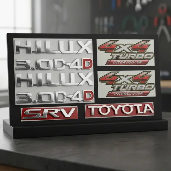 Emblemas Hilux Kit Srv Completo - Excelente Qualidade
