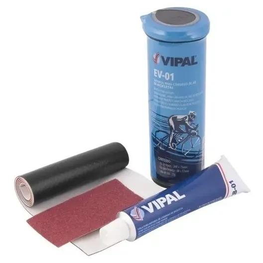 Kit Estojo Remendo Vipal Reparo Selante P/ Câmaras Bike