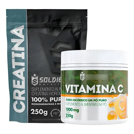 Kit: Creatina 250g + Vitamina C 250g