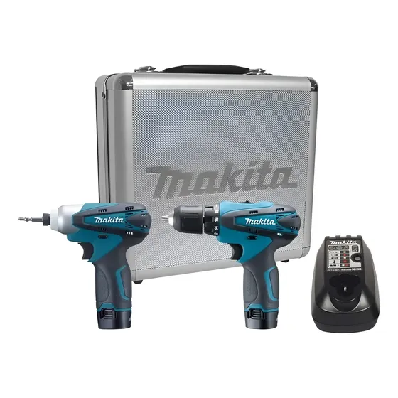 Combo Com 2 Parafusdeiras 12v + Maleta Bivolt Lct204 Makita