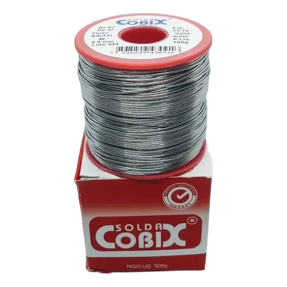 Solda Cobix 183ms X08 Carretel 500 Gramas 0,8mm
