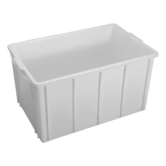 Caixa Plastica Branca 180 Litros Fechada C/ Tampa Caixa 1018