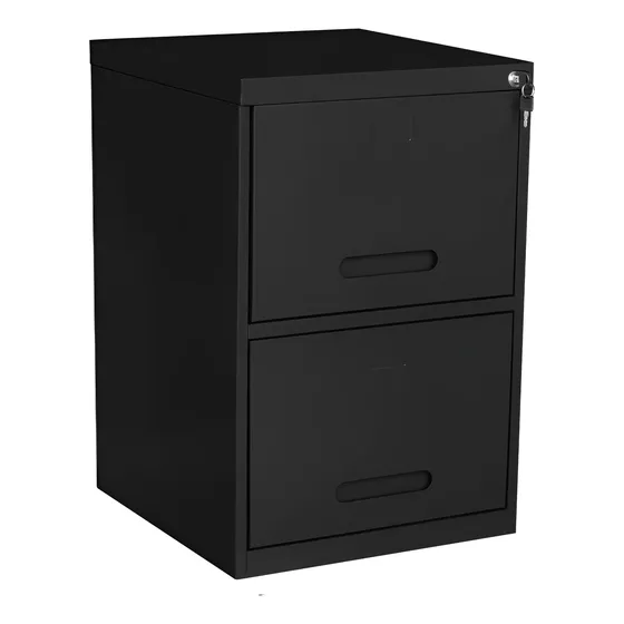 Arquivo De Aço 2 Gavetas Preto Home Office