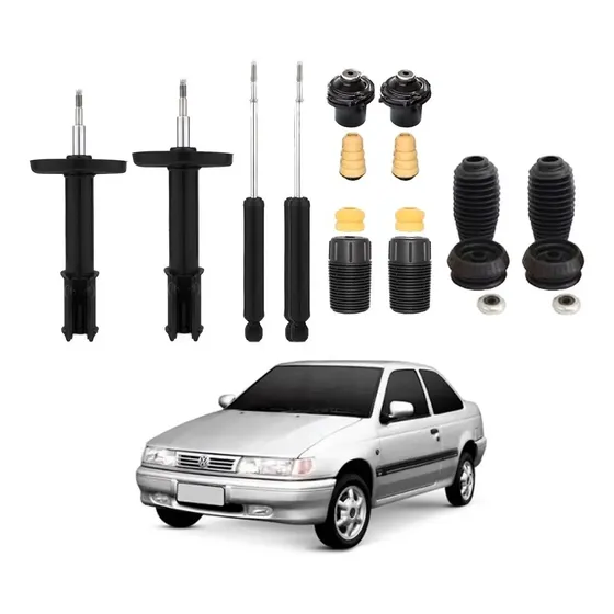 4 Amortecedores+kit Suspensão Do Logus Pointer Escort Tds