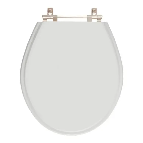 Tampa De Vaso Carina Cinza Claro Silver Para Louça Ideal Standard
