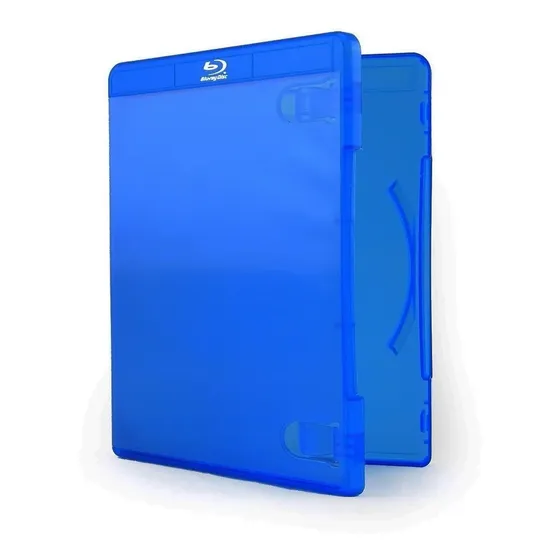 10 Un Estojo Box Case Ps3 & Blu-ray Videolar Azul Original