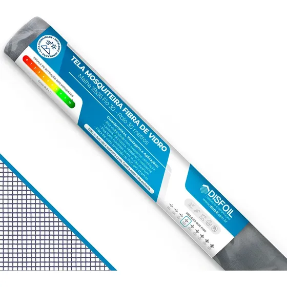 Tela Mosquiteiro Larg. 2,14m Fibra De Vidro Pvc - Por Metro