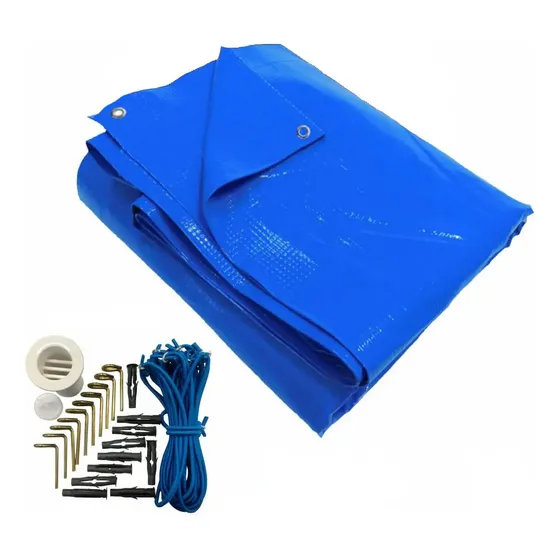 Capa De Piscina 10 Em 1 Pvc 500 Proteção+termica 9x6 M