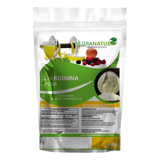 L Arginina Em Po Pura 600g Importada Com Laudo