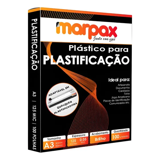 Polaseal Plástico Para Plastificação A3 303x426 0,05mm 100un