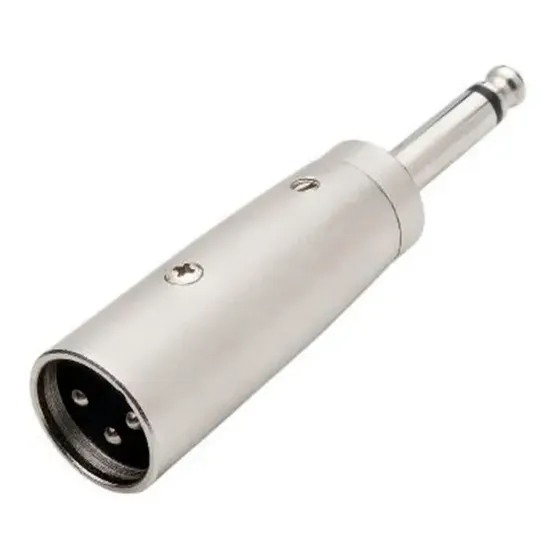 Conector Plug Adaptador Xlr Macho Para P10 Macho Mono