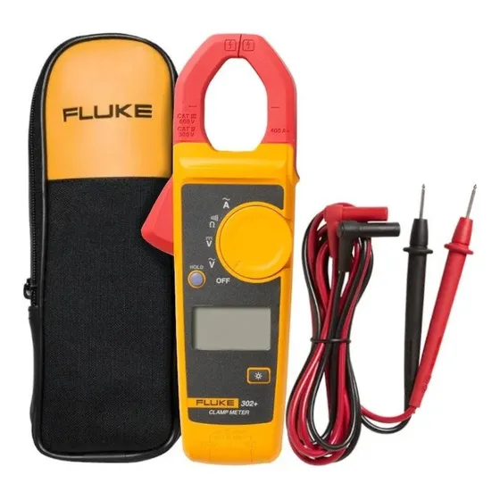 Alicate Amperímetro Digital Cat Iii 600v 302 + Fluke
