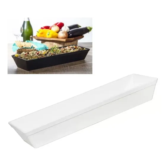 Travessa Branco Stillo 4 Litros 50 X 17,5 Cm Ref 370