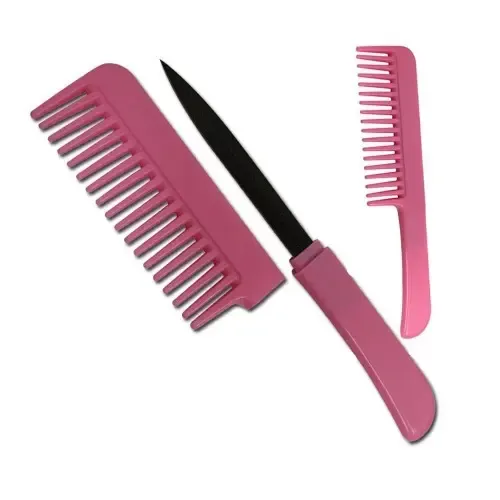 Faca Dissimulada Estilo Pente Rosa Master Cutlery Pk-107p