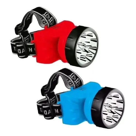 60 Lanterna Cabeça 12 Leds Recarregável Dp 722b Caça Pesca