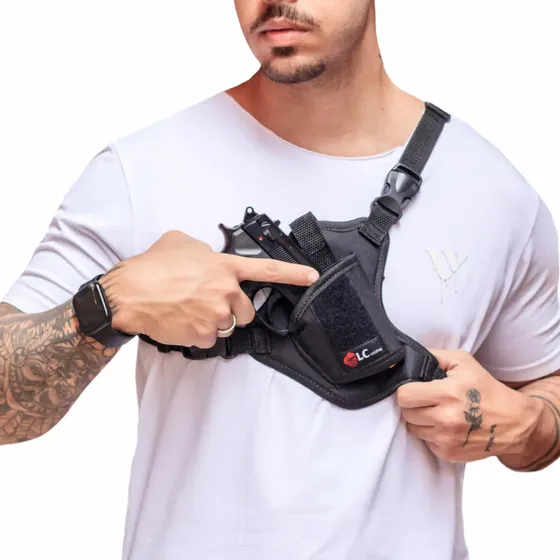 Coldre Axilar Abdominal Elástico Axial Velado Peitoral