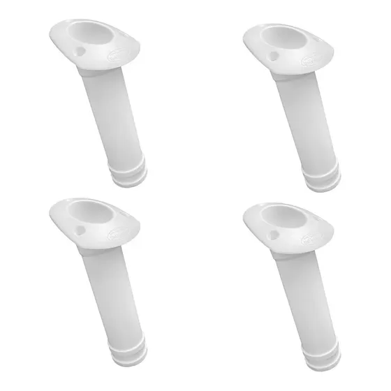 Kit 4 Porta Varas Inclinado P/ Barcos Cor Branca Suporte