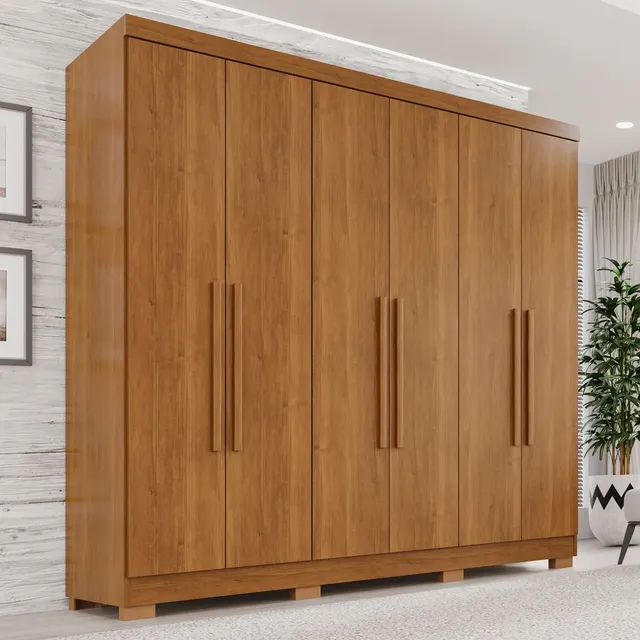 Guarda-roupa Casal 6 Portas 2 Gavetas França