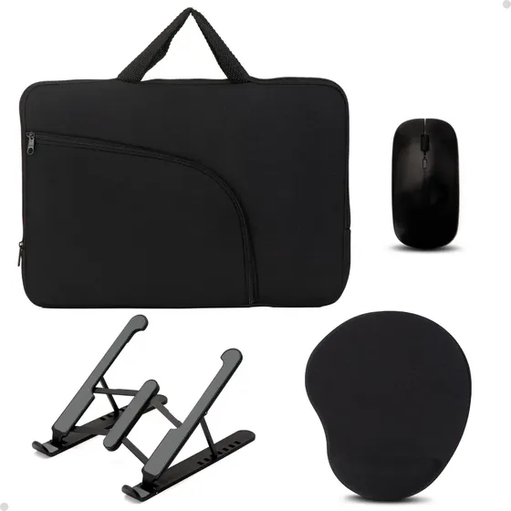 Capa Para Notebook Mouse Sem Fio Suporte Notebook Mousepad