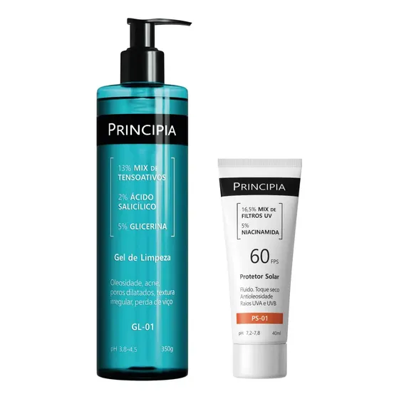 Kit Gel De Limpeza Gl-01 350g + Protetor Solar Ps-01 Fps 60