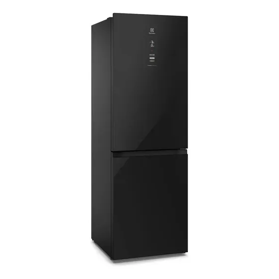 Geladeira Electrolux 322l Inverse Black Glass (ib42g) 110v