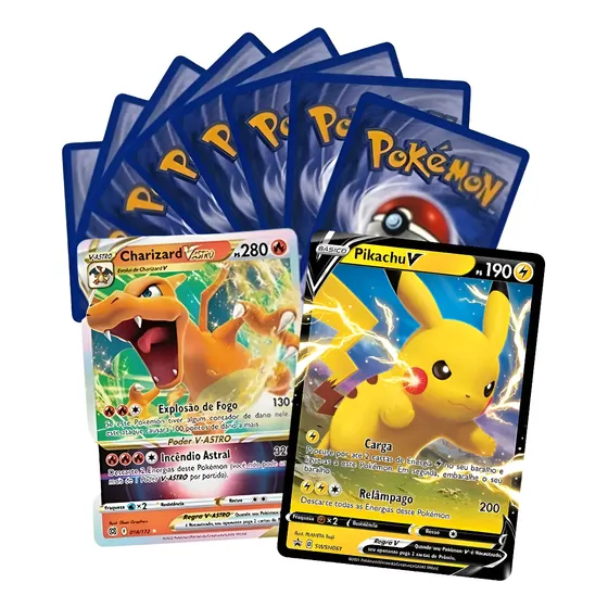 100 Cartas Pokémon Com 20 Brilhantes E 1 Ultra Rara Copag