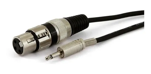 Cabo P2 Mono Para Xlr Fêmea - 01 Metros - Cirilo Cabos