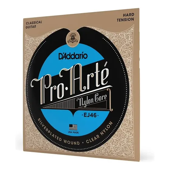 Cordas Para Violão Nylon Clássico Ej46 Tensão Alta D'addario