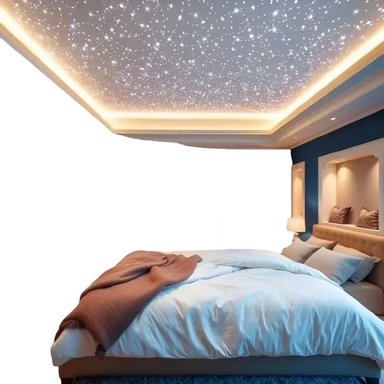 Kit Iluminação Teto Céu Estrelado Fibra Ótica 100 Pontos