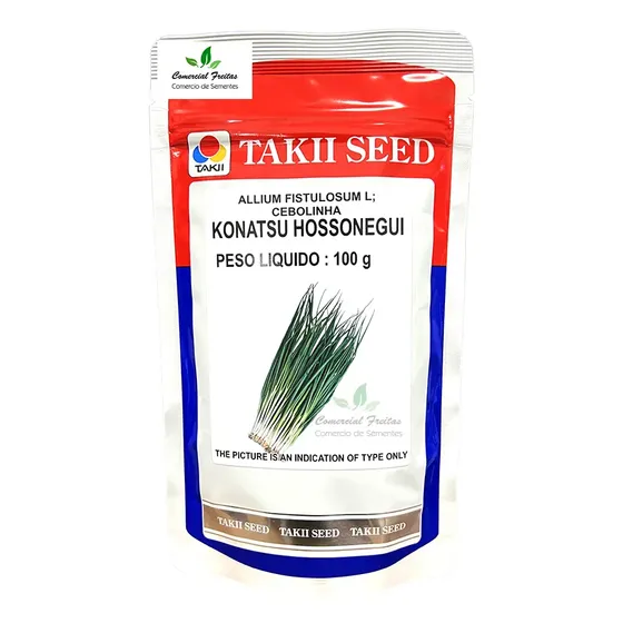 Sementes De Cebolinha Hib. Konatsu Hossonegui Lata C/ 100 Gr
