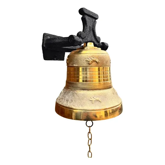 Sino Com Suporte De Parede Ferro G 3,5 Kg De Bronze