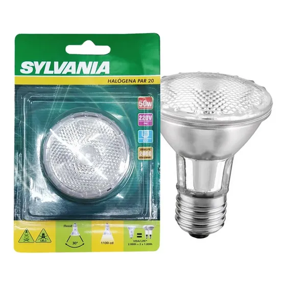 Lâmpada Halogena Par 20 50w 220v E27 Clara Osram