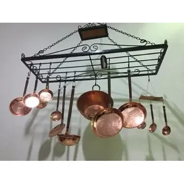 Paneleiro Suspenso,rústico Em Ferro( Açomaciço) 100x36x56 Cm