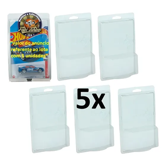 Hot Wheels Protetor De Blister / Embalagem - Valor Kit 5x