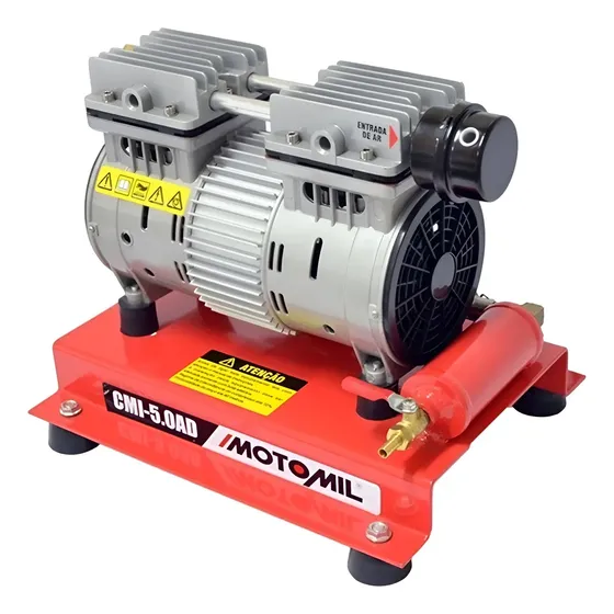 Compressor Ar Direto Motomil Cmi-5,0 Isento De Óleo 1hp 220v