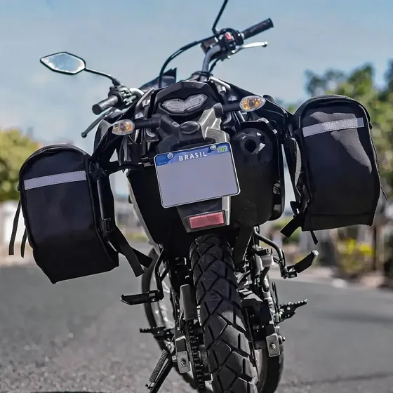 Alforge Moto Universal Impermeável Eva 4mm Resistente Todas