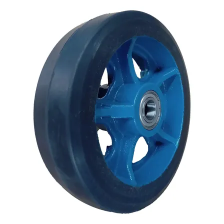 Roda Rb 10x3 (25cm X 7cm) Ferro Revestida P Industria Pesada