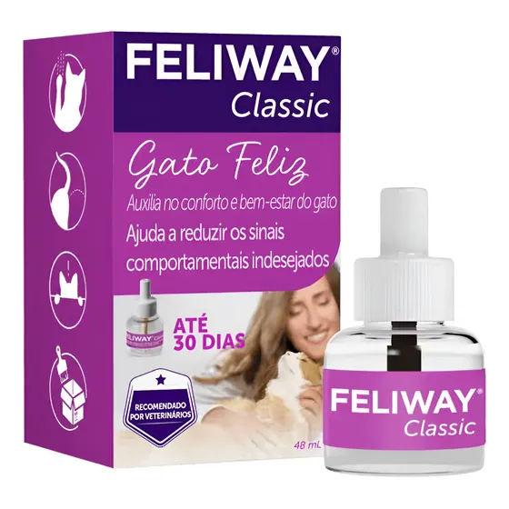 Feliway Classic Refil Para Gatos 48ml Auxiliar Na Adaptação