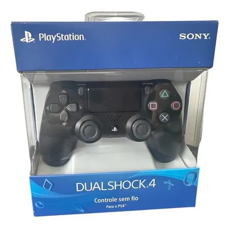 Controle Playstation Sony Dualshock 4 Preto Original Ps4 Pc Jet Black