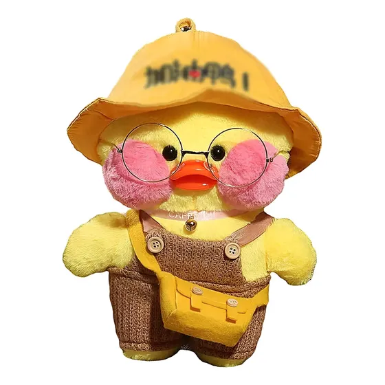 Pato Lalafanfan Pelúcia 30cm Antialérgico Fofo Acessórios