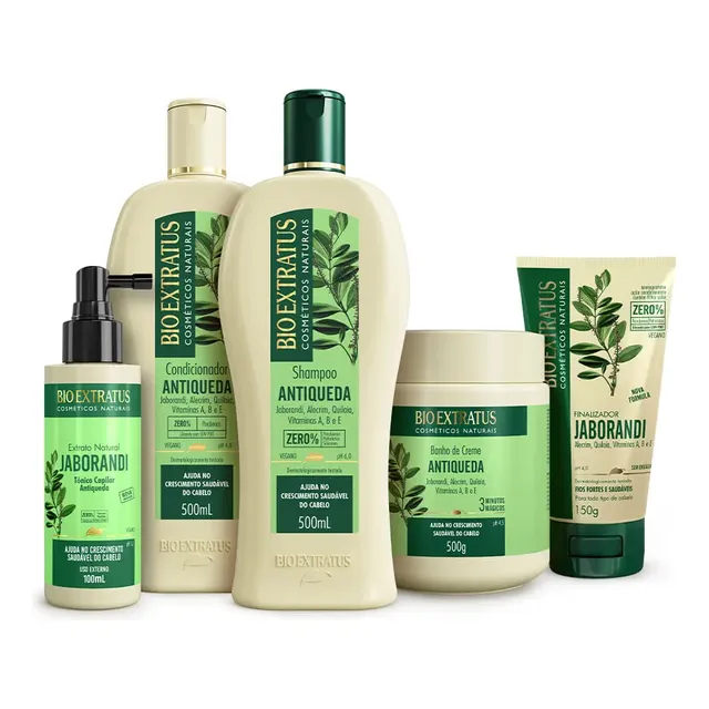 Kit Antiqueda Jaborandi (500ml/g) Linha Completa