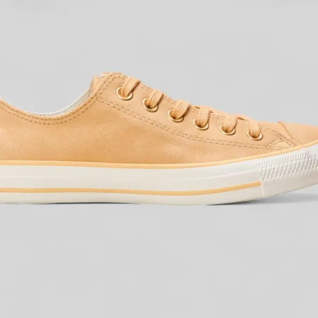 Chuck Taylor All Star Curto Feminino Areia Costeira Amendoa Areia Costeira Liso 34 Br