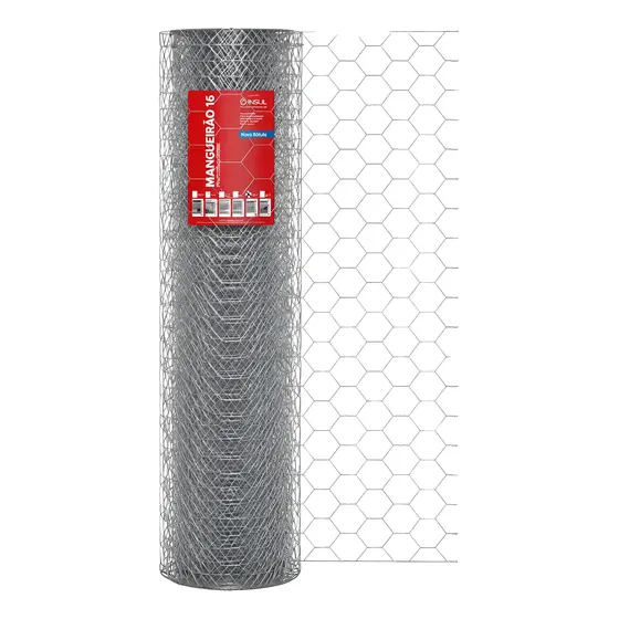 Tela Mangueirão Hexagonal Rural Rolo 50x1,20m Fio 16 / 7,6