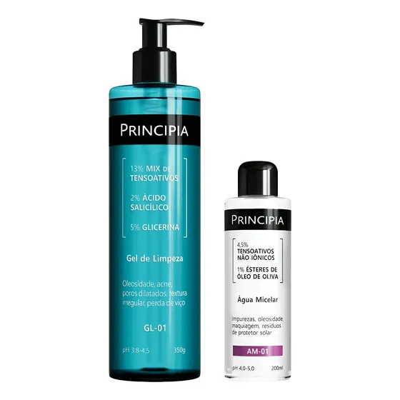 Principia Kit Dupla Limpeza Água Micelar + Gl-01