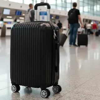Mala Pequena 10kg Viagem Bordo Avião Com Cadeado-blacklions Preto Listras